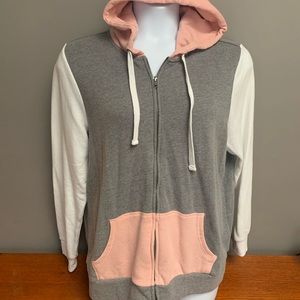 Torrid Colorblock Zip Up Hoodie